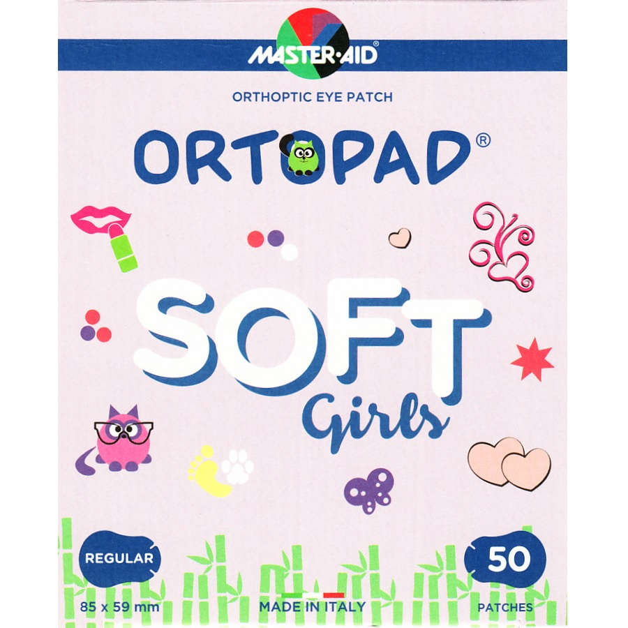 【斜視】【弱視】　オルトパッド　斜視弱視訓練用眼帯：ガールズ　ソフトパック　レギュラー