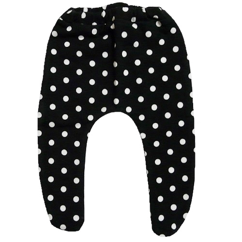 【未熟児】【低出生体重児】【早産児】【NICU】用 ベビータイツ：ブラックドット