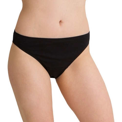 100%オーガニックコットン コトニーク レディース ショーツ 2枚セット：ブラック