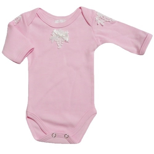 【未熟児】【低出生体重児】【早産児】【NICU】用 ベビー服： 長袖ロンパース エンゼル