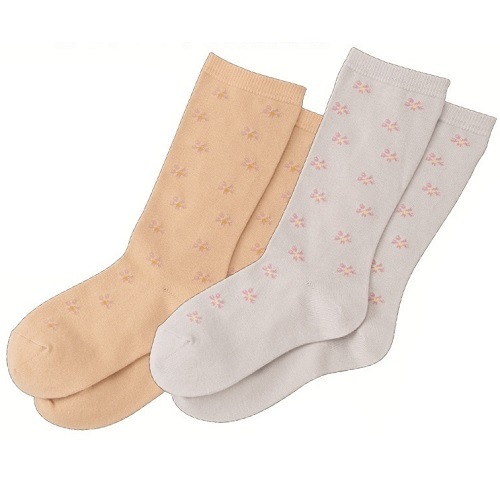 履き口ゆる～いくつ下 ジャガードソックス 【22-24cm】