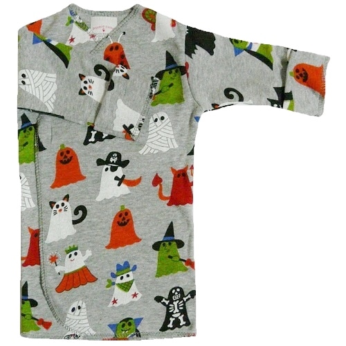 【未熟児】【低出生体重児】【早産児】【NICU】用 ベビー服：長袖長肌着 ゴブリン