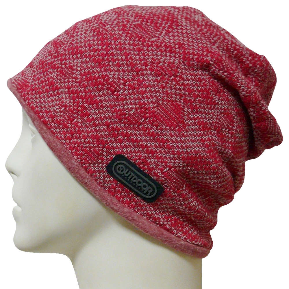 【医療用帽子】【ケア帽子】【室内帽子】 OUTDOOR カットソーワッチ：レッド