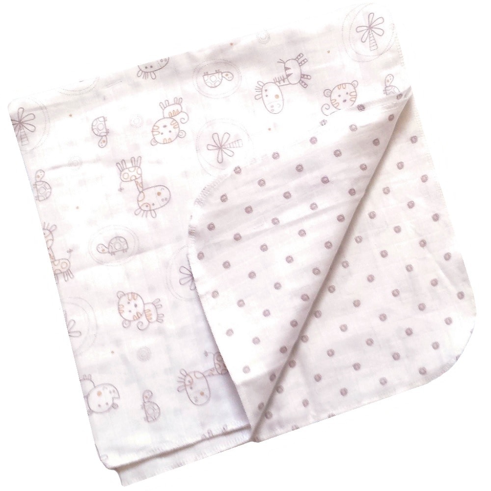 【新生児】【低出生体重児】【ブランケット】　ムスリンブランケット：アニマル