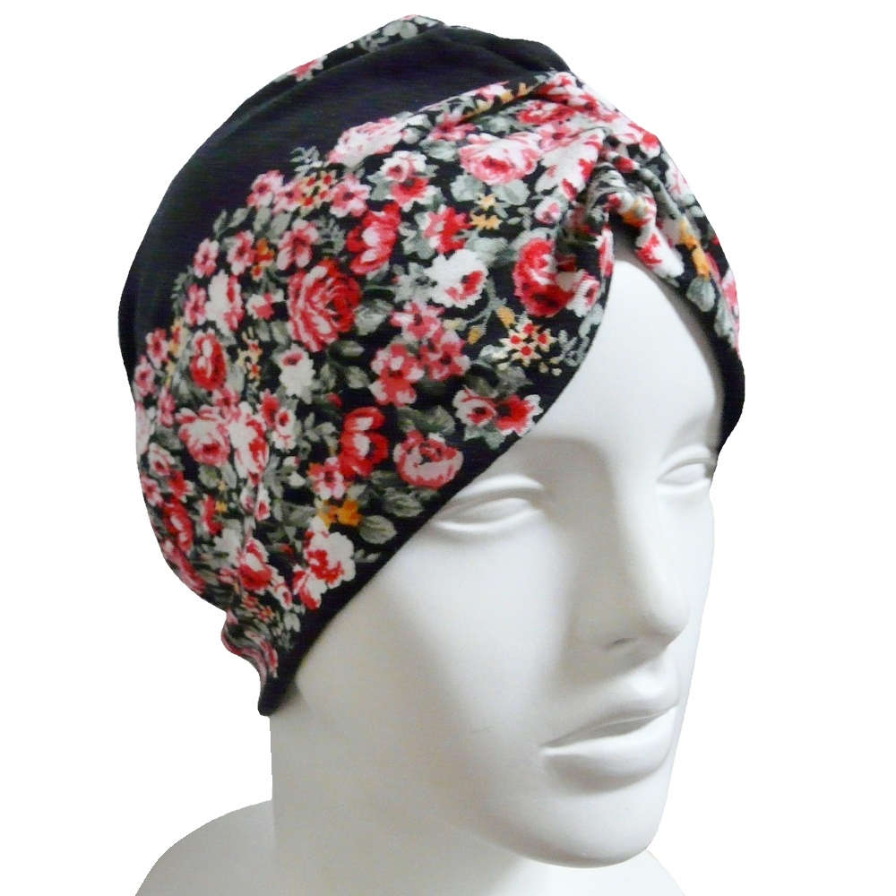 【抗がん剤治療】【医療用帽子】【ケア帽子】 モニークキャップ：ローズガーデン