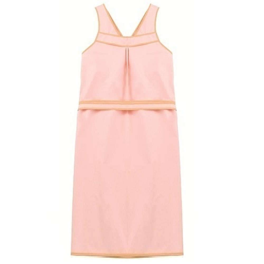 【介護】【入浴】【入院】 入浴ケアか～るいエプロンII ひもタイプ：パウダーピンク