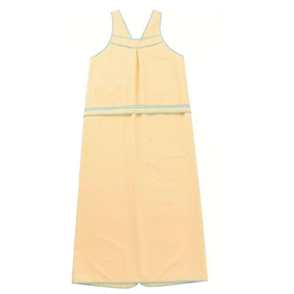 【介護】【入浴】【入院】 入浴ケアか～るいエプロンII ひもタイプ：レモンイエロー