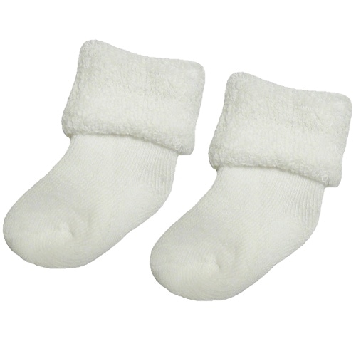 【未熟児】【低出生体重児】【早産児】【NICU】用 ベビーソックス：ホワイト