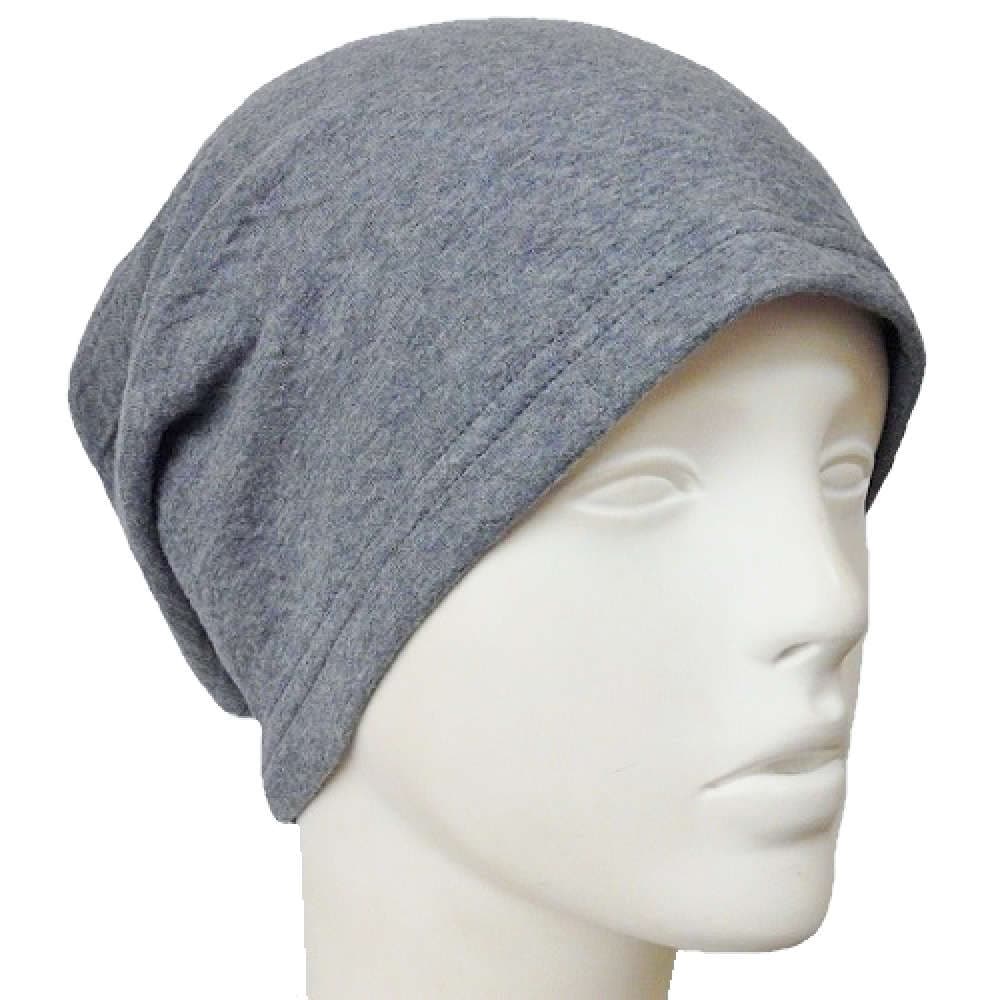 【抗がん剤治療】【医療用帽子】【ケア帽子】 オーガニックコットンダブルガーゼワッチ：ネイビー