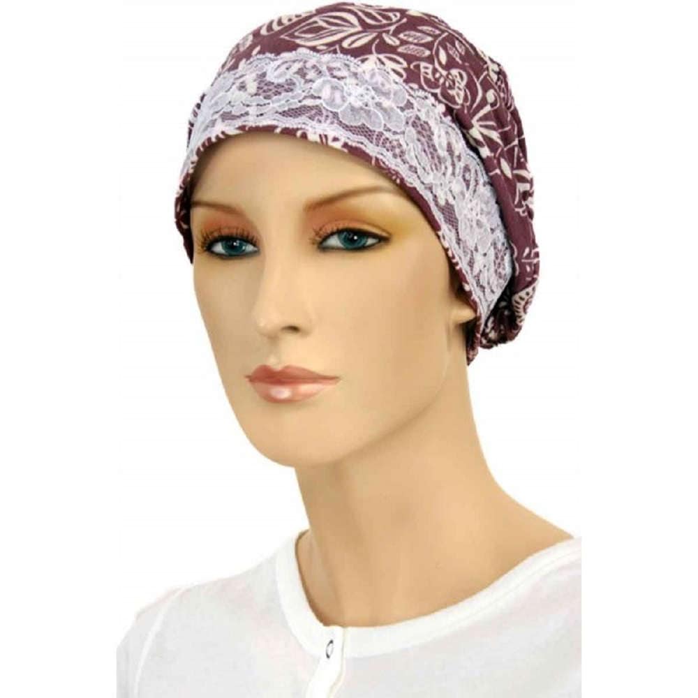 【抗がん剤治療】【医療用帽子】【ケア帽子】 レースキャップ：マーブプリント