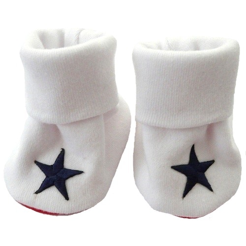 【未熟児】【低出生体重児】【早産児】【NICU】用 ベビー服：ブーティーソックス スター