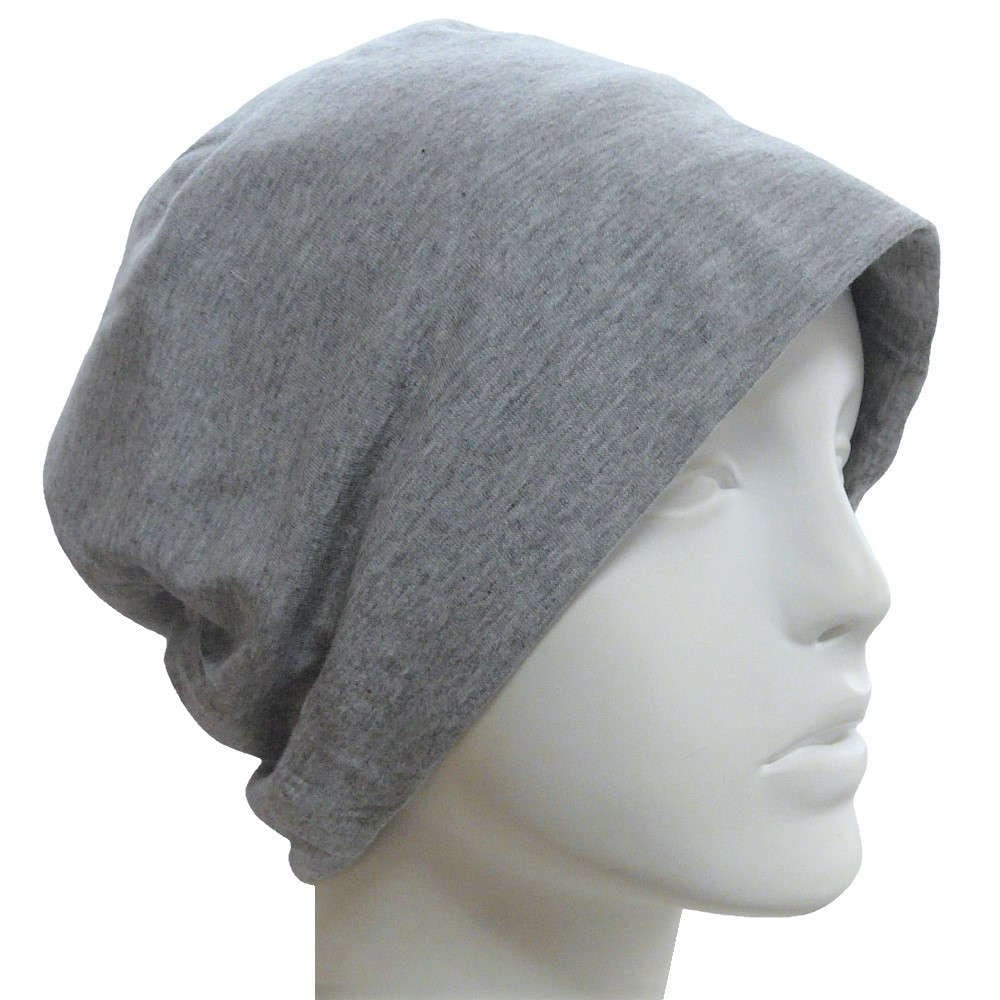 【抗がん剤治療】【医療用帽子】【ケア帽子】 ルースキャップ： グレー