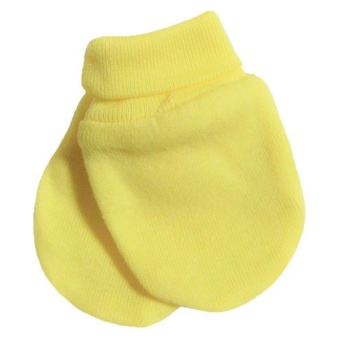 【未熟児】【低出生体重児】【早産児】【NICU】用 ベビー服：ミトン イエロー