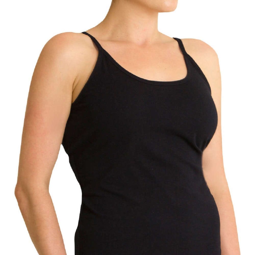 100%オーガニックコットン コトニーク レディース キャミ：ブラック