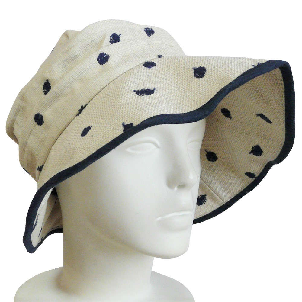 【UV対策】【外出用】 Crownyドットハット