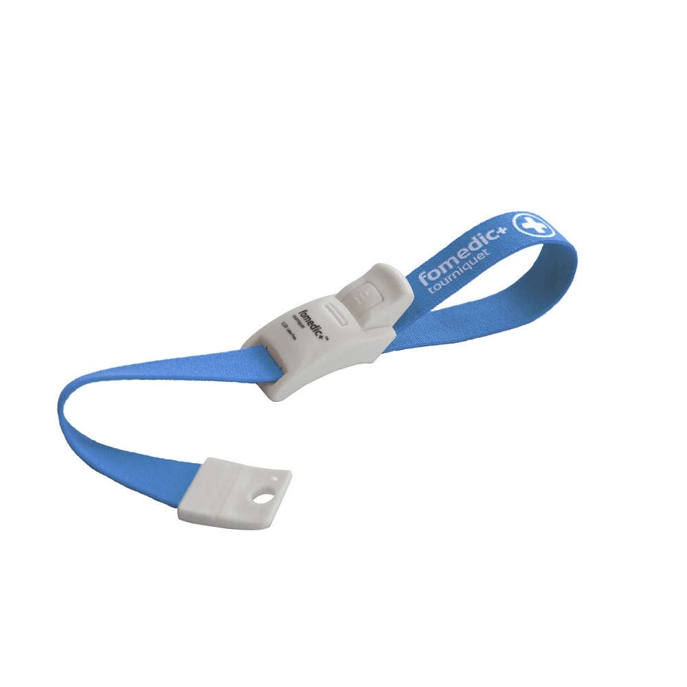 【駆血帯】フォーメディックプラス ラテックスフリー ワンタッチ駆血帯 CL-200 ライトブルー