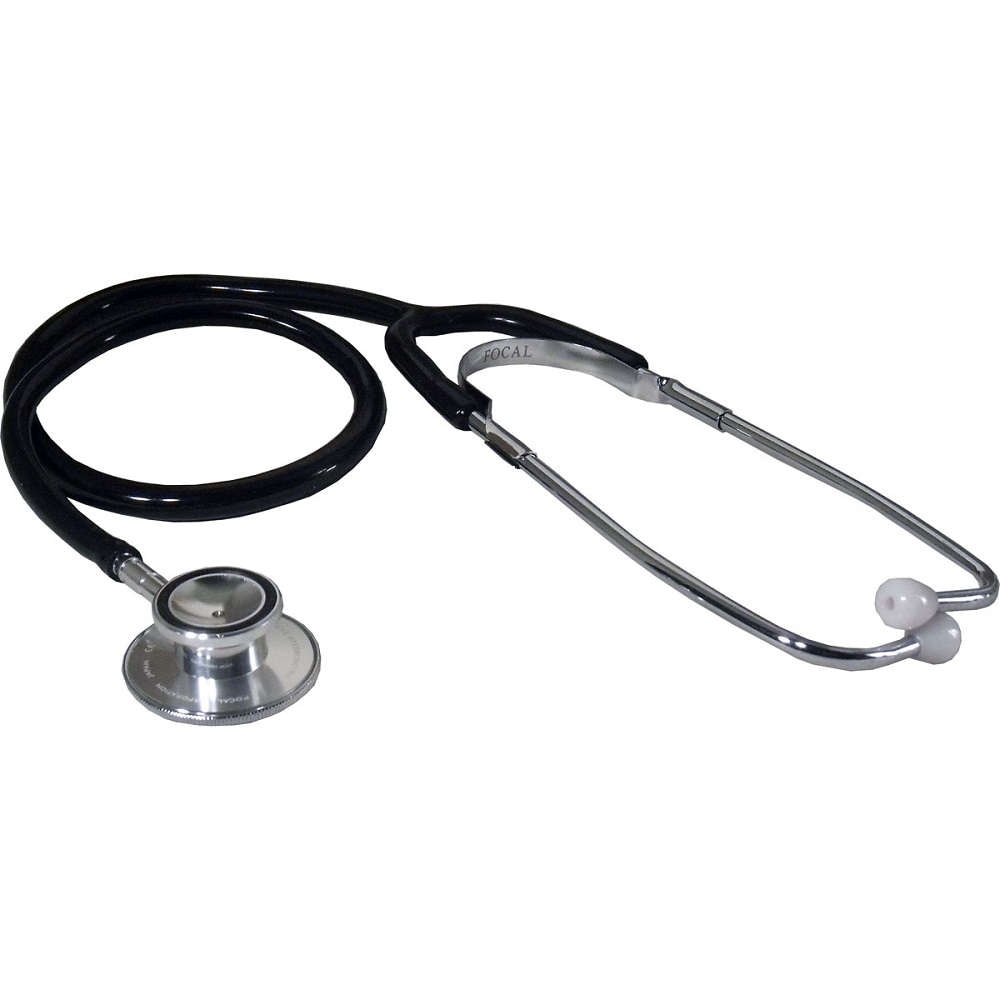 【聴診器】 FOCAL（フォーカル） ダブルヘッド聴診器 FC-202 ブラック