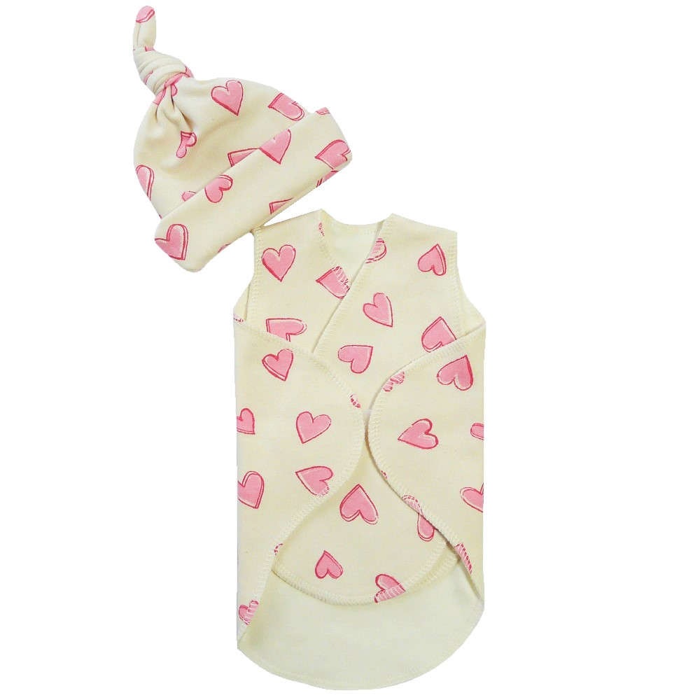 超低出生体重児用 0-1360gまで ベビー服：ラップセット ラブリー