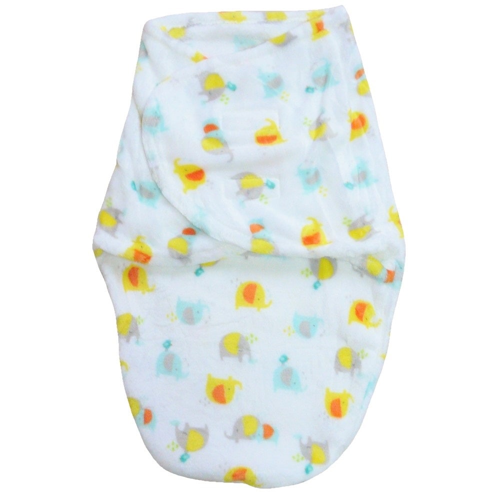 【新生児】【低出生体重児】【おくるみ】　フリースおくるみ：エレファント