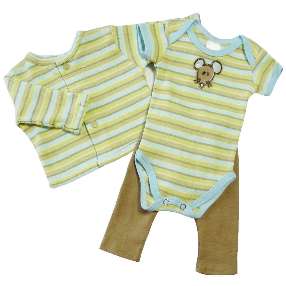 【未熟児】【低出生体重児】【早産児】【NICU】用 ベビー服：マウスロンパースセット