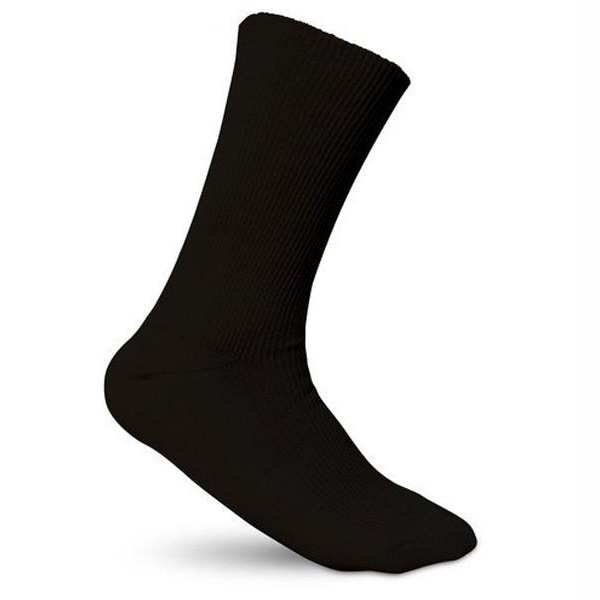 100%オーガニックコットン コトニーク ゴムなしエリートソックス 2足セット：ブラック