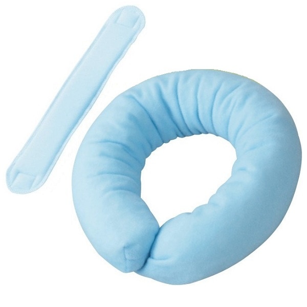 【患部保護】【術後クッション】通気ビーズパッド：ミディアム 専用固定ベルト付