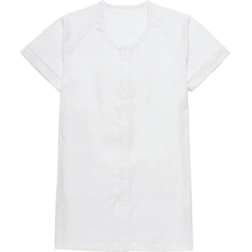 【介護】【入院】【片手麻痺】 らくらく前開きワンタッチ肌着 半袖 紳士用