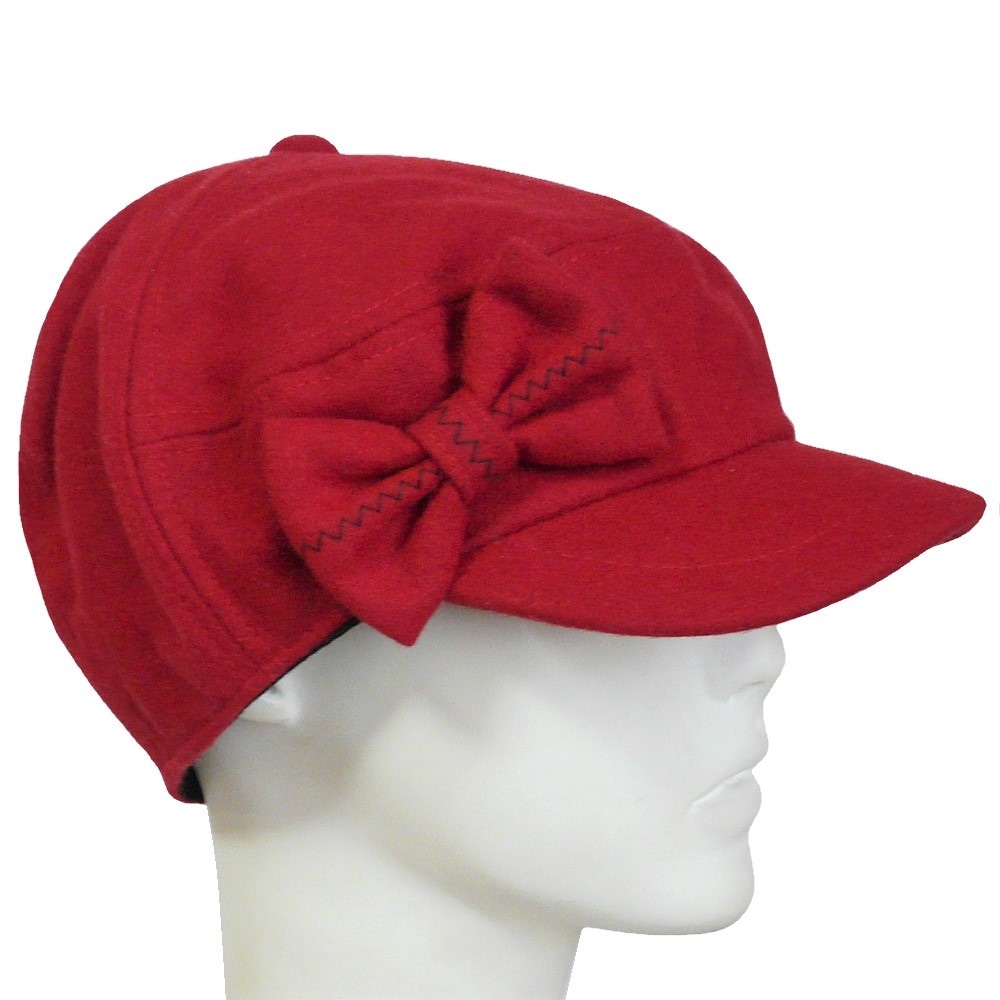 【外出用】【医療用帽子】【ケア帽子】 あったかリボンキャスケット