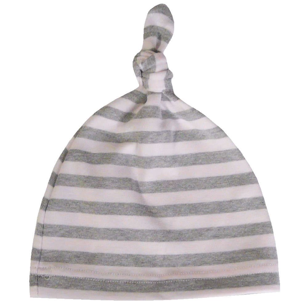 【新生児】【ベビー】 ノット帽子：ストライプ