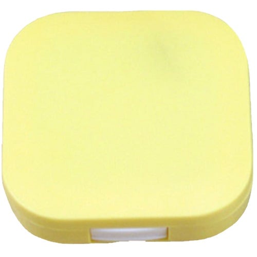 【レンズケース】【コンタクトレンズ】 コンタクト レンズケース：イエロー