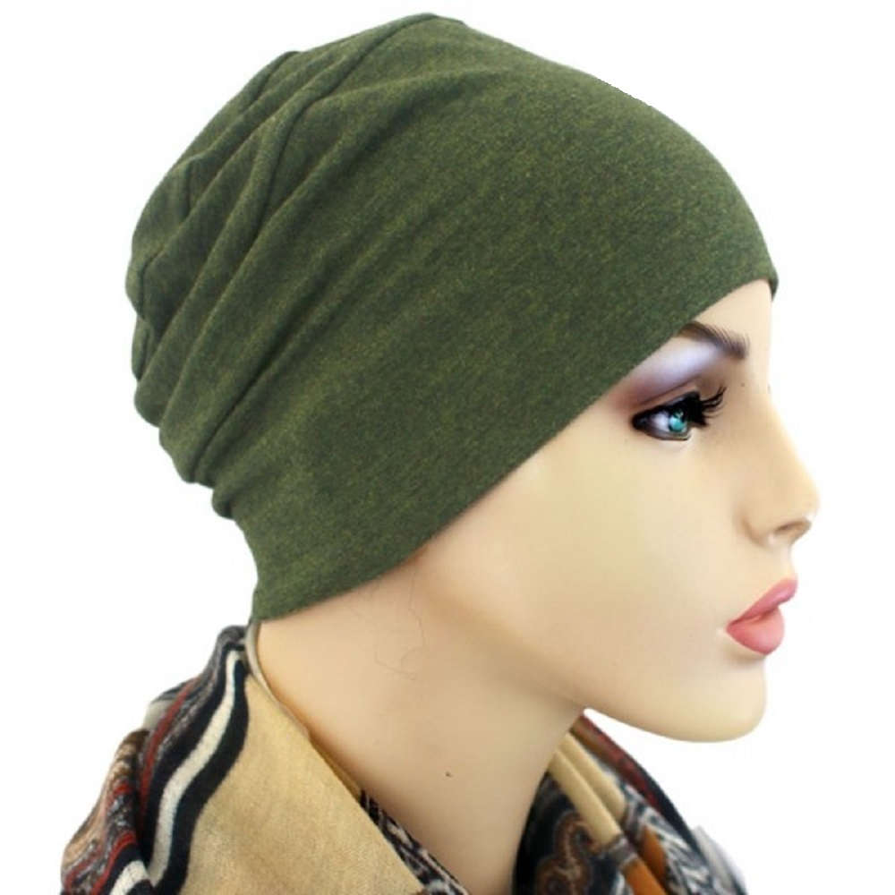 【抗がん剤治療】【医療用帽子】【ケア帽子】 ロールアップ：バンブー