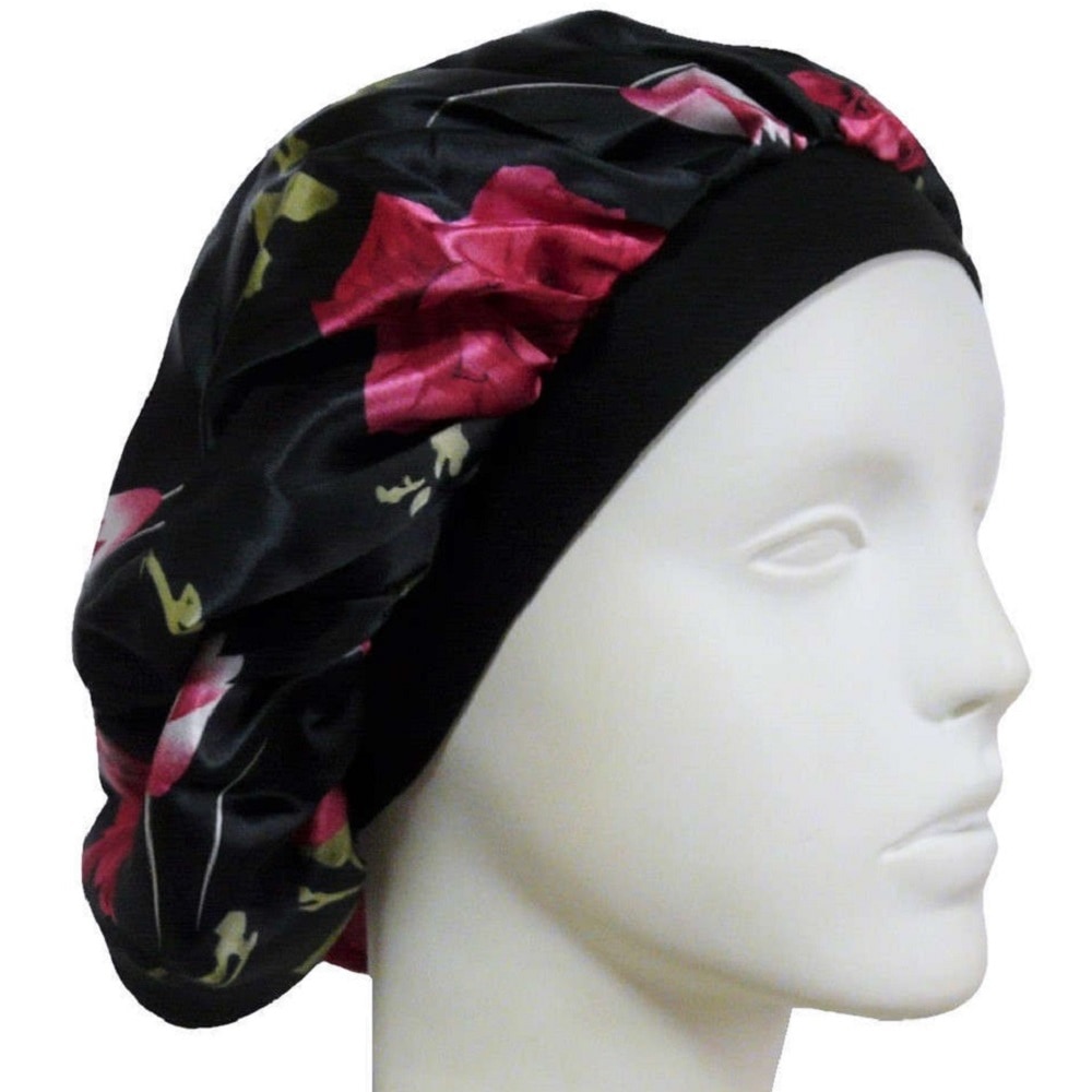 【抗がん剤治療】【医療用帽子】【ケア帽子】 スヌードキャップ：ローズ