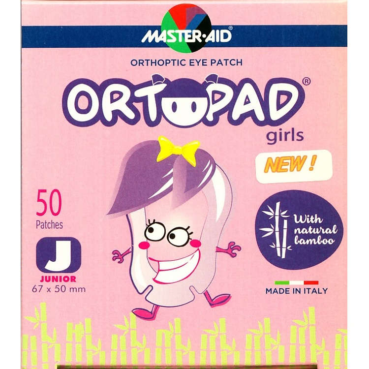 【斜視】【弱視】　オルトパッド　斜視弱視訓練用眼帯：ガールズNEW　ジュニア