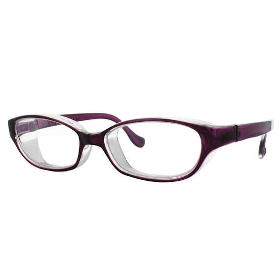 【花粉防止メガネ】【UVカット】 スカッシースタイル レギュラー パープル