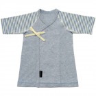 【新生児】 フライス短肌着：ブルー 【サイズ50】|ベビー服|新生児/ベビー用品