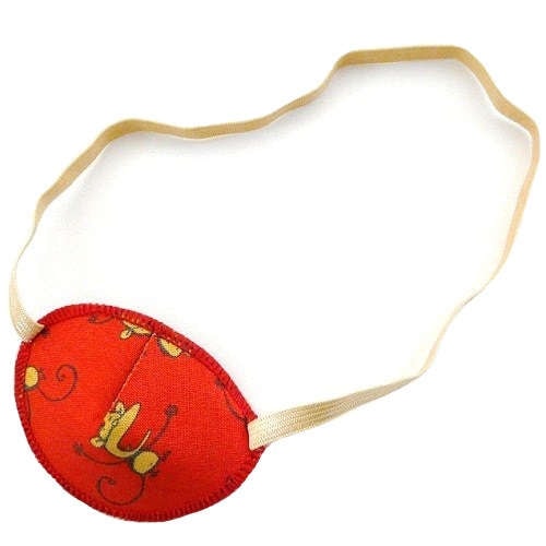 【ものもらい】【斜視】【眼瞼炎】　キッズ用眼帯：モンキー