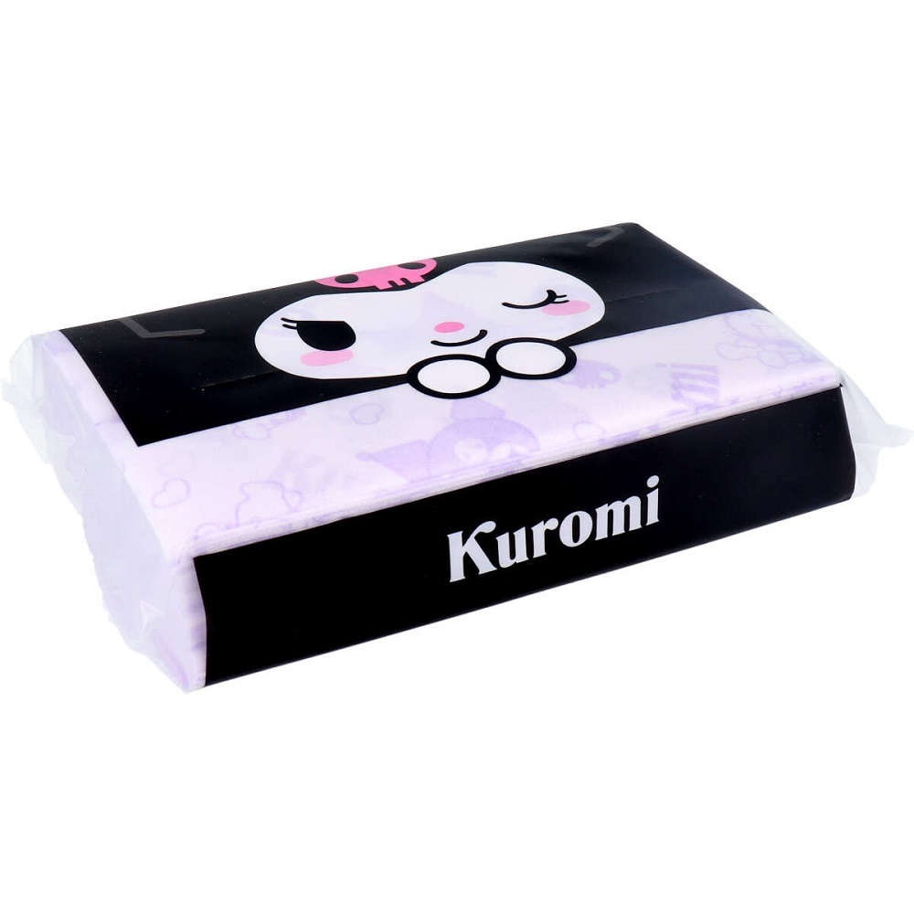 【袋入ティッシュ】 クロミ キュートパープル 袋入ティシュ 200枚(100組)