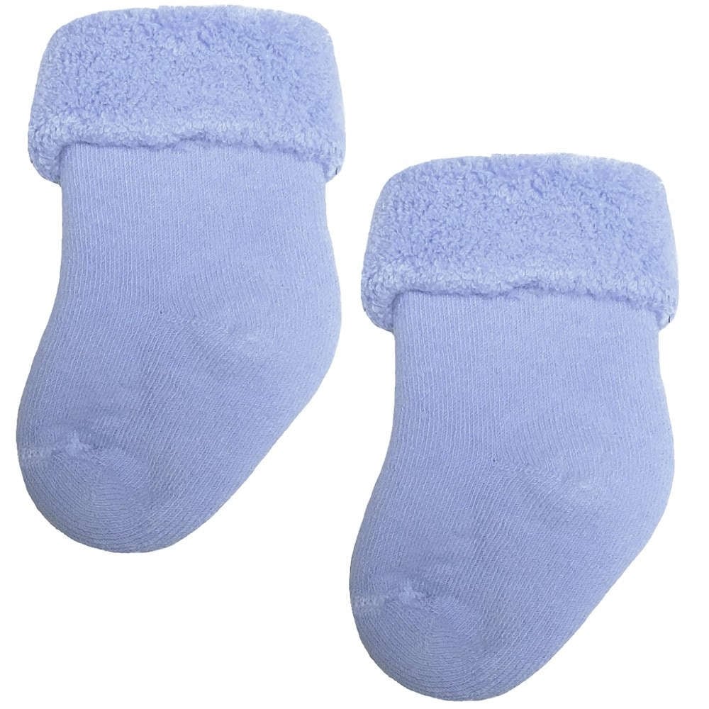 【未熟児】【低出生体重児】【早産児】【NICU】用 ベビーソックス：ブルー