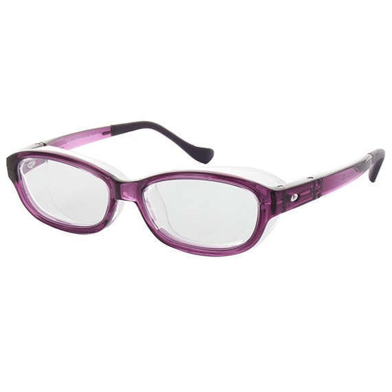 【花粉防止メガネ】【UVカット】 スカッシーフレックスプラス スモール パープル