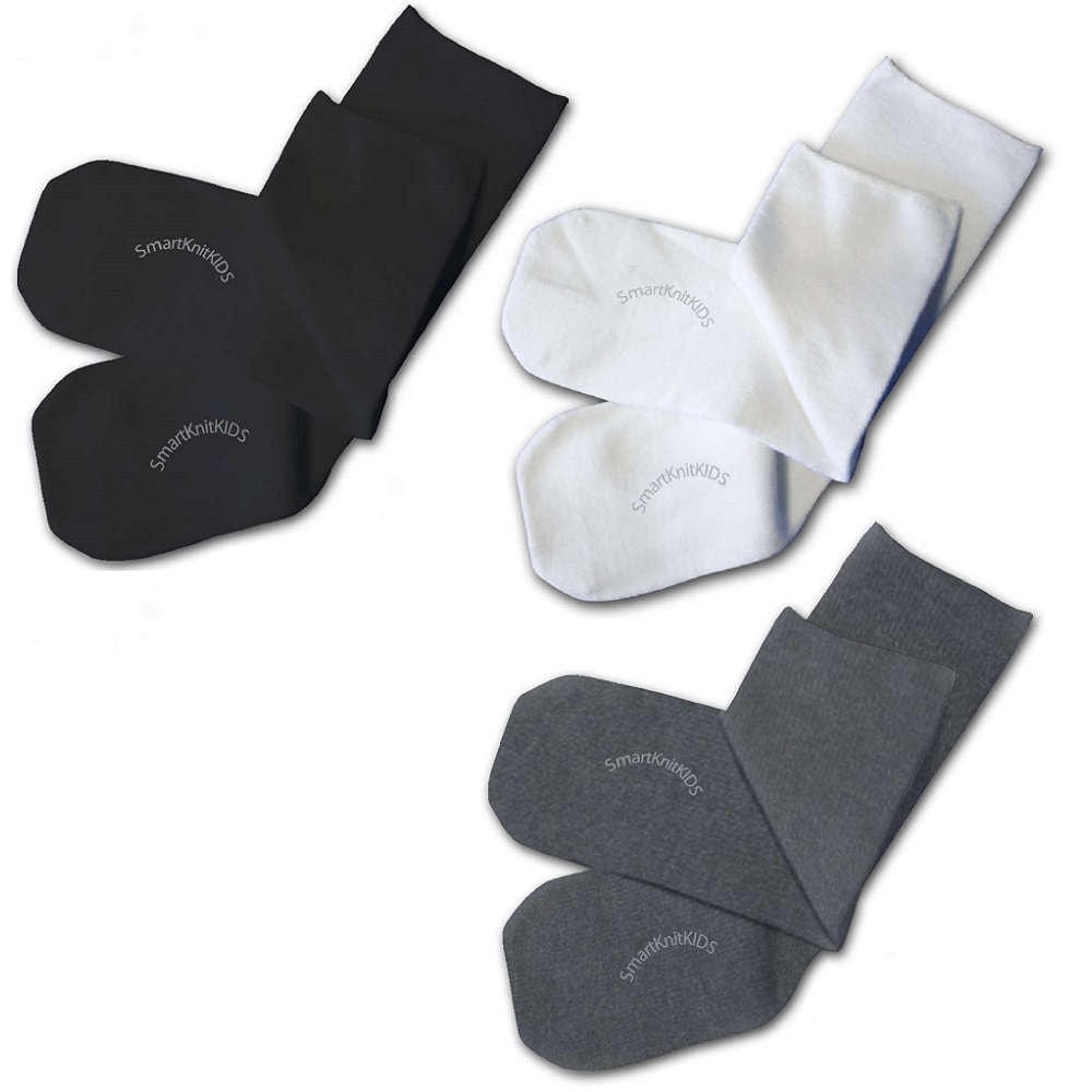 【感覚・触覚過敏症】【敏感肌】 肌に触れる縫い目ゼロ シームレスキッズソックス ベーシック 3足組