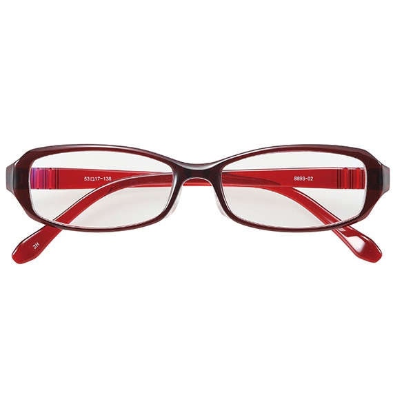 【PCメガネ】 ブルーライトカット パソコングラス リラクション：レッド