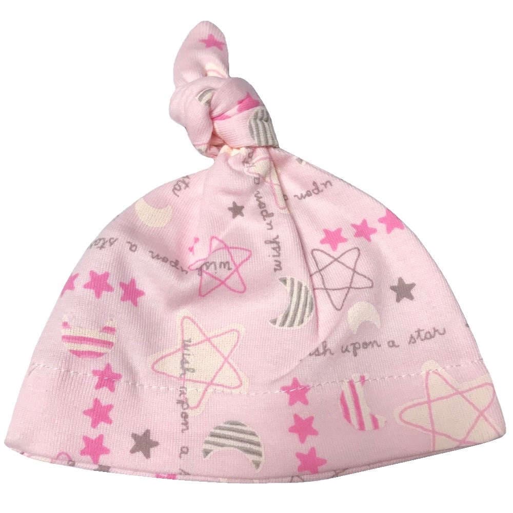 【未熟児】【低出生体重児】【早産児】【NICU】用 ベビー服：ノット帽子 パトリシア