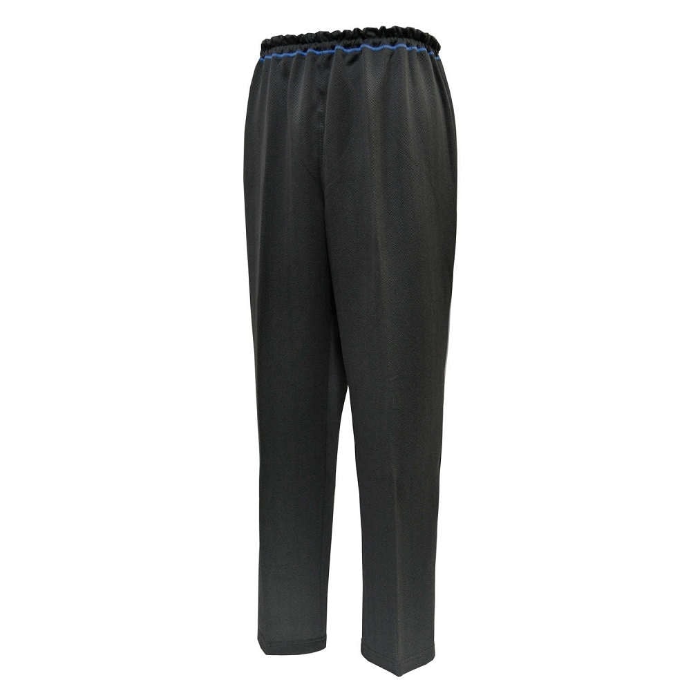 【入院】【診察】【介護】 ヘリンボンストレートパンツ：チャコール