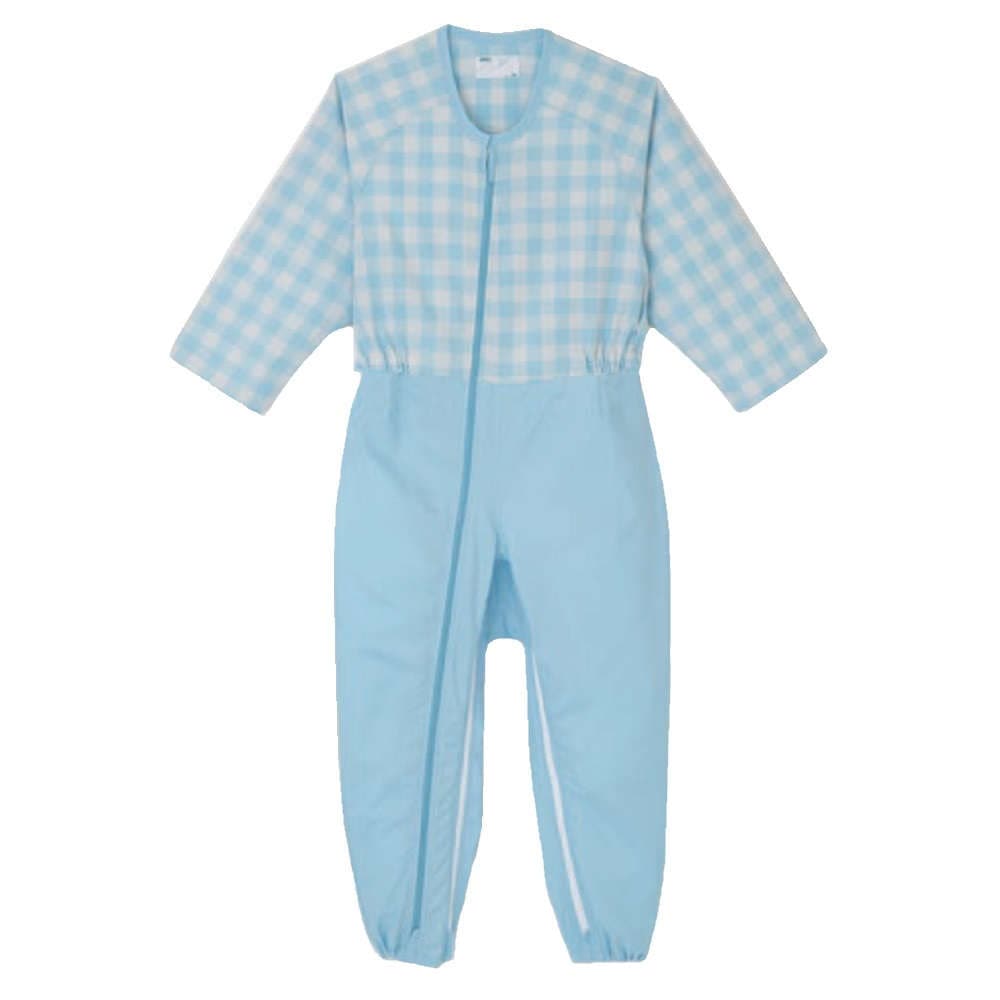 【つなぎ】【オールシーズン】エコノミーコンビネーション（フルオープン型）：ブルー