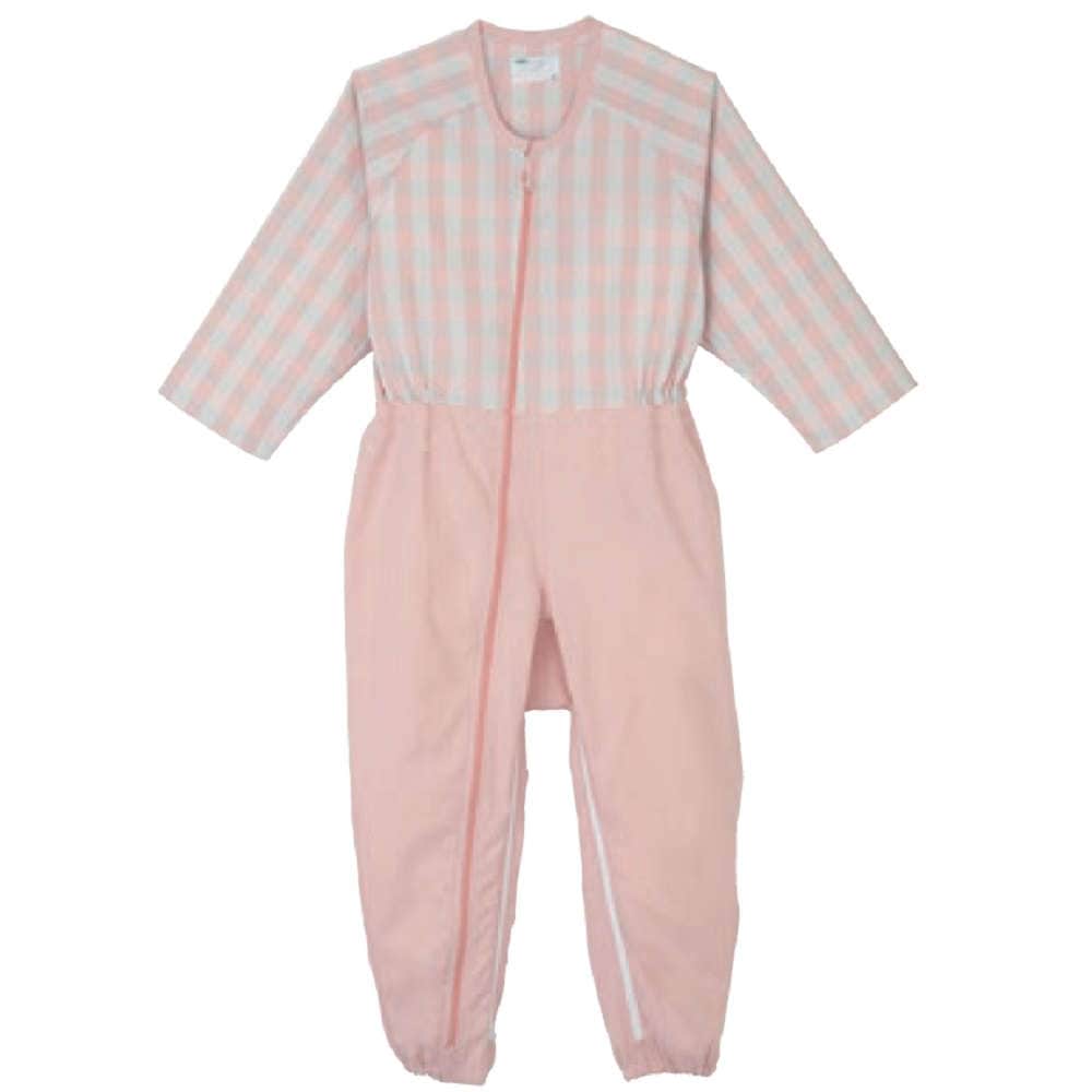 【つなぎ】【オールシーズン】エコノミーコンビネーション（フルオープン型）：ピンク