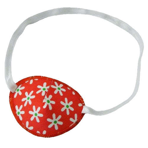 【ものもらい】【斜視】【眼瞼炎】　キッズ用眼帯：オレンジポピー