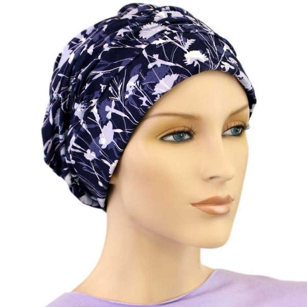 【抗がん剤治療】【医療用帽子】【ケア帽子】 タックキャップ：フラワーズ