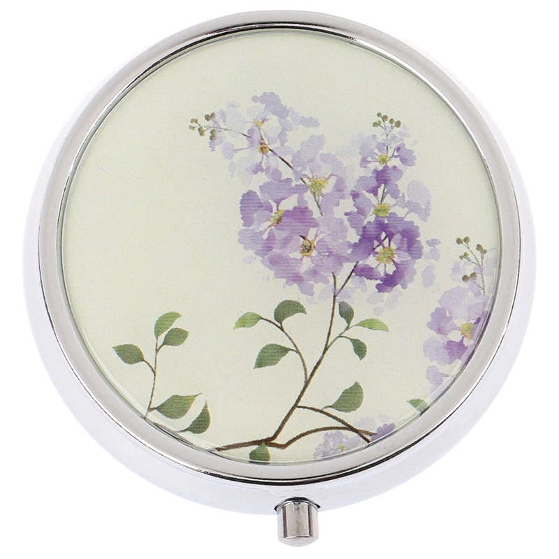 【薬ケース】　ボタニカル ミニピルケース：パープルフラワー