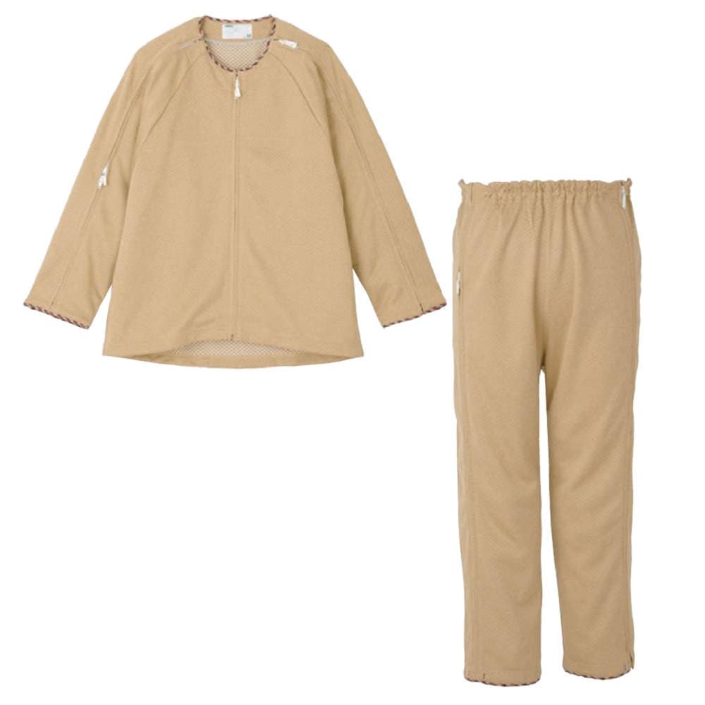 【透析】【入院】【介護】【男女兼用】 リハビリネマキ：ブラウン