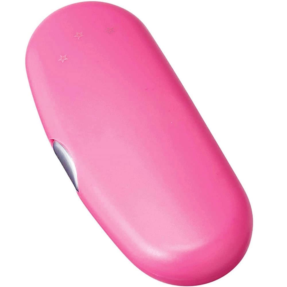 【キッズ】【メガネケース】 プラスチックハードケース　スターピンク